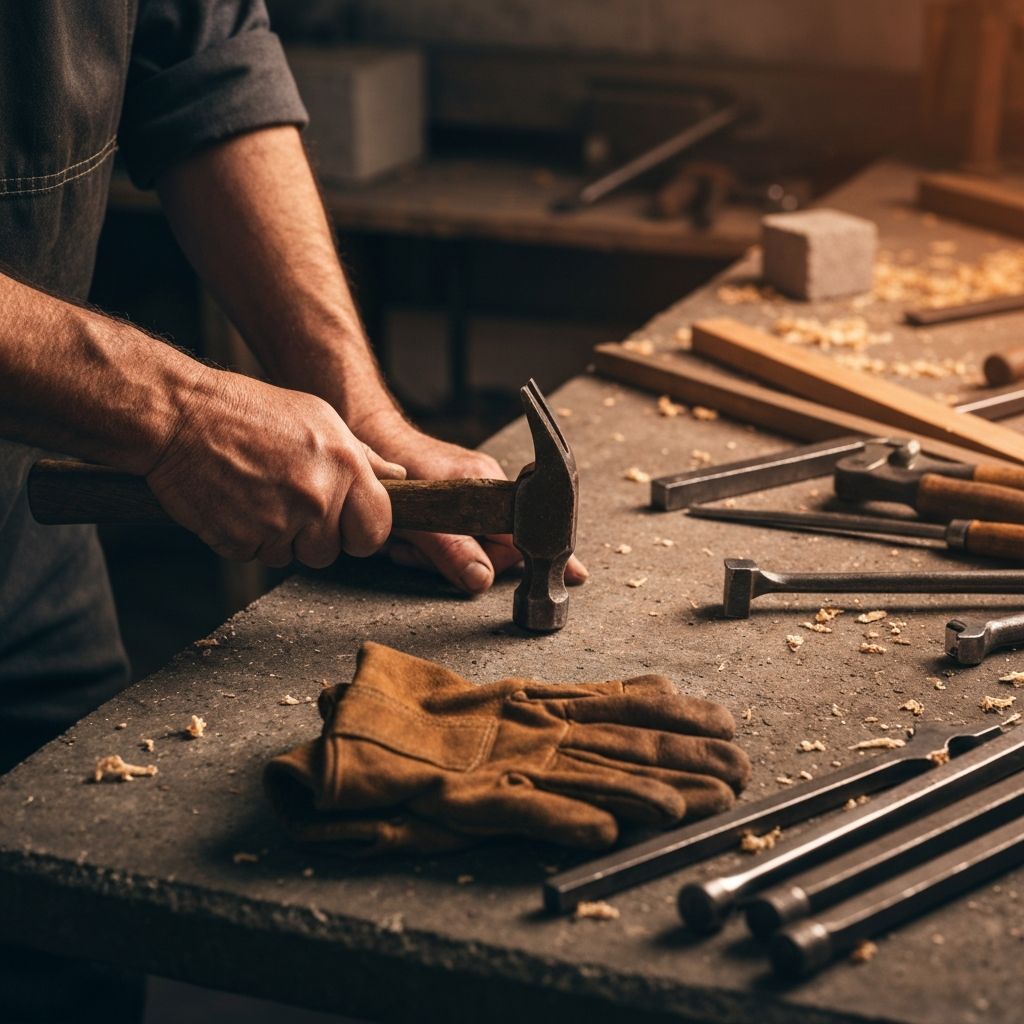 Skilled craftsman at work
